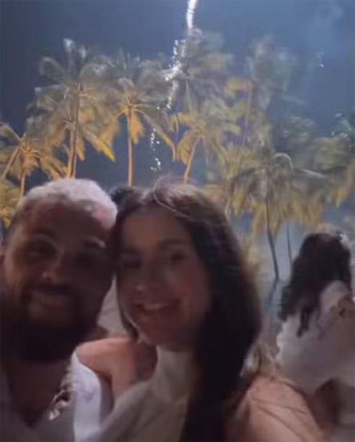 Michael com a esposa em resorte no Ceará — Foto: Reprodução