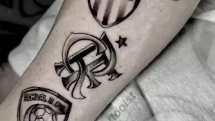 Cuellar tem o CRF tatuado no braço