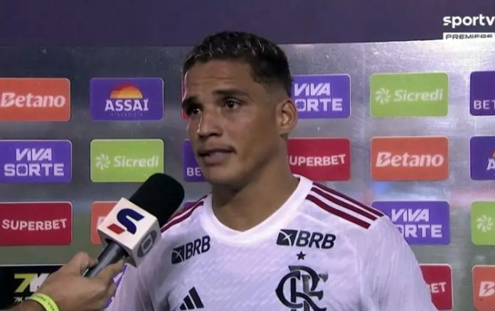 Thiaguinho em entrevista após o empate do Flamengo em 1x1 com o Madureira