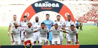 Time do Flamengo no jogo entre Flamengo 2 x 0 Volta Redonda, dia 25 de janeiro 2025