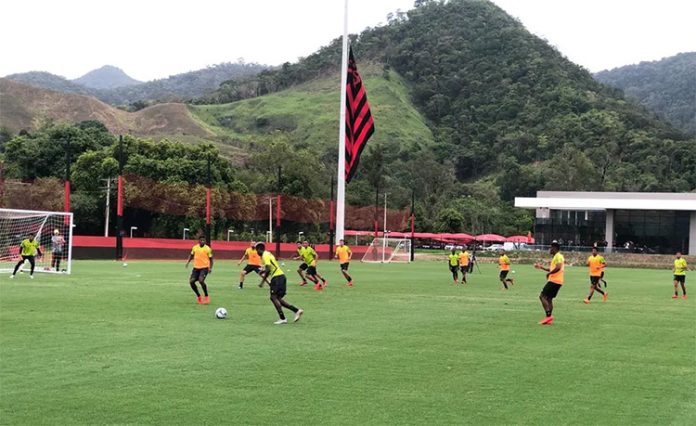 Treino do Flamengo no Ninho do Urubu