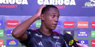 Wallace Yan em entrevista depois da derrota do Flamengo para o Nova Iguaçu 2025