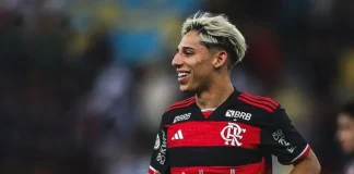 Werton em campo pelo Flamengo