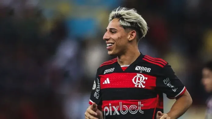 Werton em campo pelo Flamengo