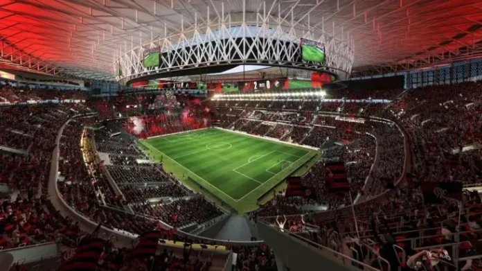 Projeto do novo estádio do Flamengo