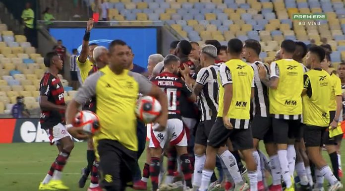 Briga entre jogadores de Flamengo e Botafogo