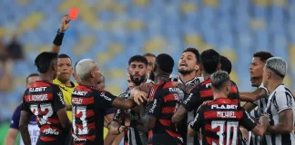 Briga entre jogadores de Flamengo e Botafogo