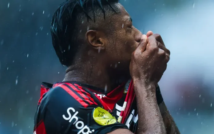 Bruno Henrique comemora gol do Flamengo na Final da Supercopa do Brasil 2025