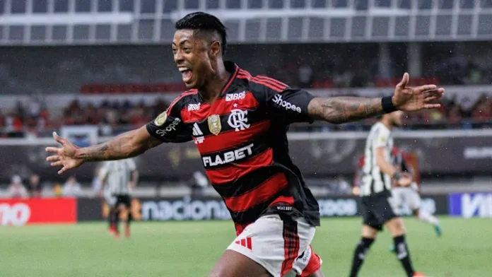 Bruno Henrique comemora gol do Flamengo na Final da Supercopa do Brasil 2025