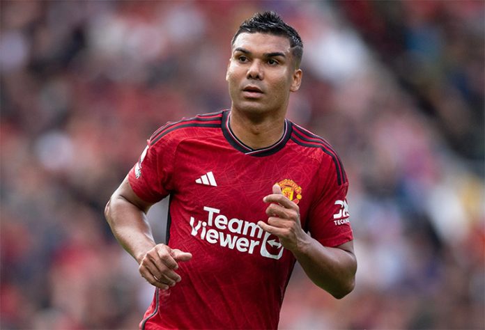 Casemiro em campo pelo Manchester United