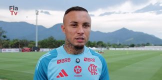 Everton Cebolinha em entrevista no Ninho do Urubu