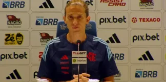 Filipe Luís concede entrevista após vitória do Flamengo sobre o Vasco pelo Carioca 2025