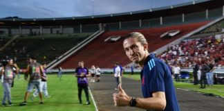 Filipe Luís depois da goleada do Flamengo sobre a Portuguesa