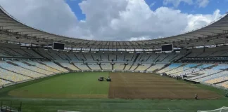 Gramado do Maracanã passou por revitalização no final de 2024