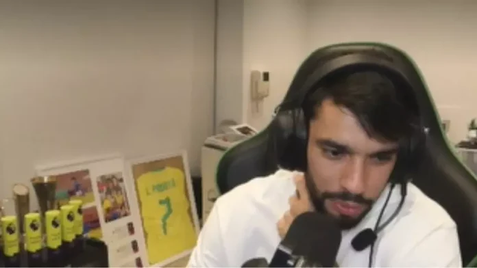 Lucas Paquetá ao vivo em Live com os torcedores