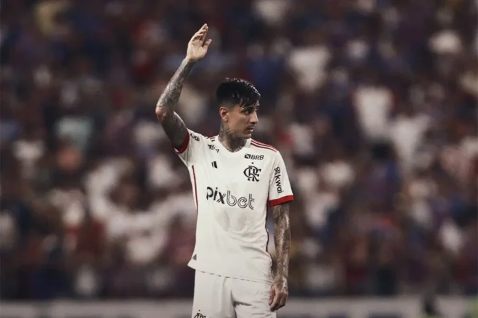 Pulgar em campo pelo Flamengo 2024