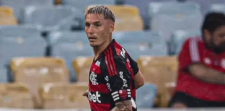 Varela em campo pelo Flamengo