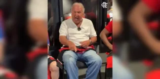 Zico em evento do Museu do Flamengo com Sávio, Evaristo de Macedo e Nélio