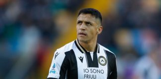 Alexis Sánchez em campo pela Udinese