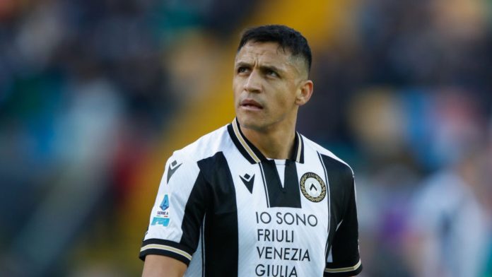 Alexis Sánchez em campo pela Udinese
