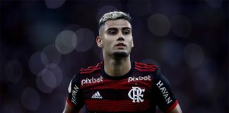 Andreas Pereira em campo pelo Flamengo