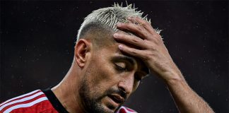 Arrascaeta em campo pelo Flamengo