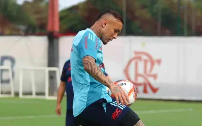 Everton-Cebolinha-Treino-Ninho-do-Urubu-2025 Everton Cebolinha em treino do Flamengo no Ninho do Urubu