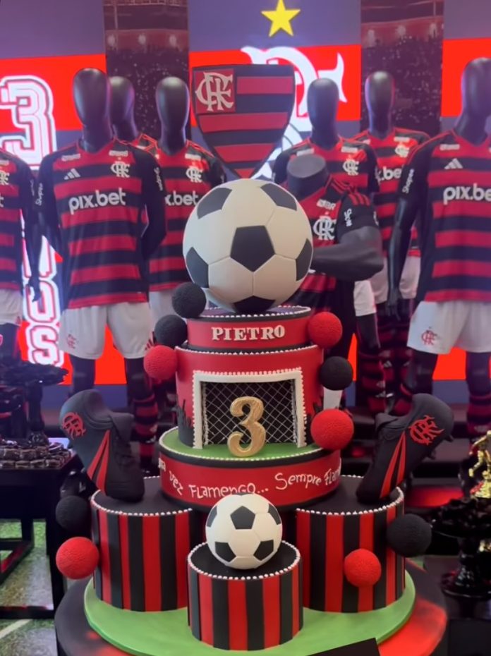 Festa de aniversário de Pietro, filho de Bruno Henrique