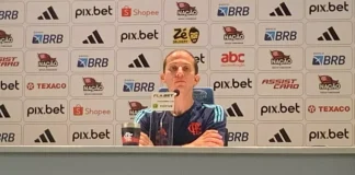 Filipe Luís em entrevista após vitória do Flamengo sobre o Fluminense