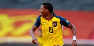 Gonzalo Plata em campo pelo Equador