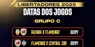 Jogos do Flamengo na fase de grupos da Copa Libertadores 2025