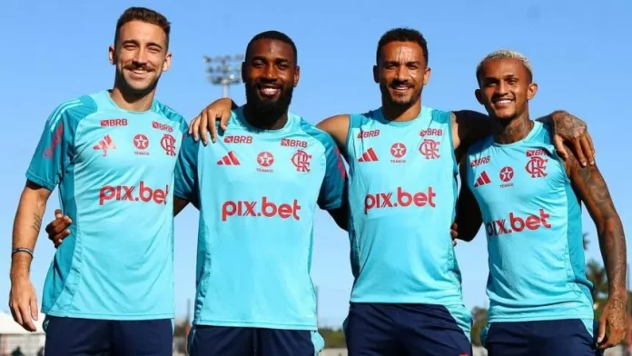 Leo-Ortiz-Gerson-Danilo-Wesley-Convocados-Flamengo-2025 Léo Ortiz, Gerson, Danilo e Wesley, jogadores do Flamengo