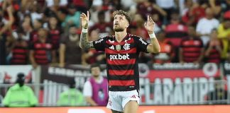 Léo Pereira no empate em 1x1 do Flamengo com o Internacional