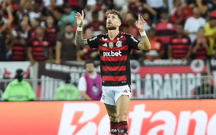 Léo Pereira no empate em 1x1 do Flamengo com o Internacional