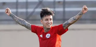 Pulgar em campo pela seleção chilena