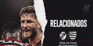 Jogadores do Flamengo relacionados para semifinal contra o Vasco