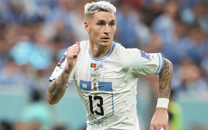 Varela em campo pela Seleção do Uruguai