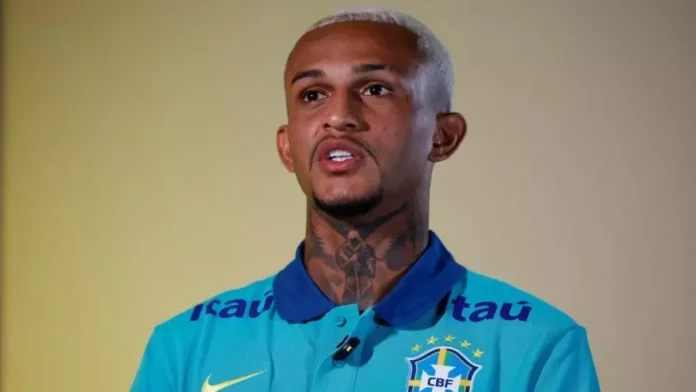Wesley em apresentação da Seleção Brasileira