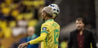 Wesley em campo pela Seleção Brasileira