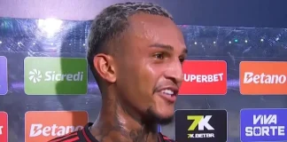 Wesley em entrevista após vitória do Flamengo sobre o Fluminense