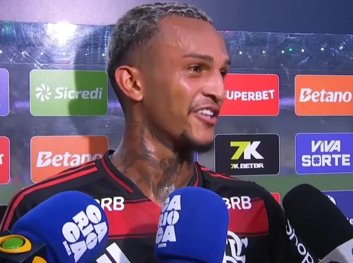Wesley em entrevista após vitória do Flamengo sobre o Fluminense