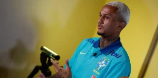 Wesley em entrevista na Seleção Brasileira