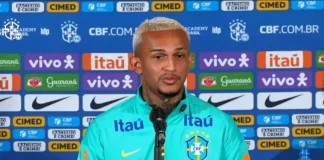 Wesley em entrevista na Seleção Brasileira