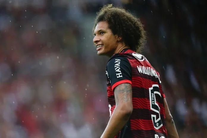 Willian Arão em campo pelo Flamengo