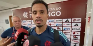 Allan em entrevista após jogo do Flamengo
