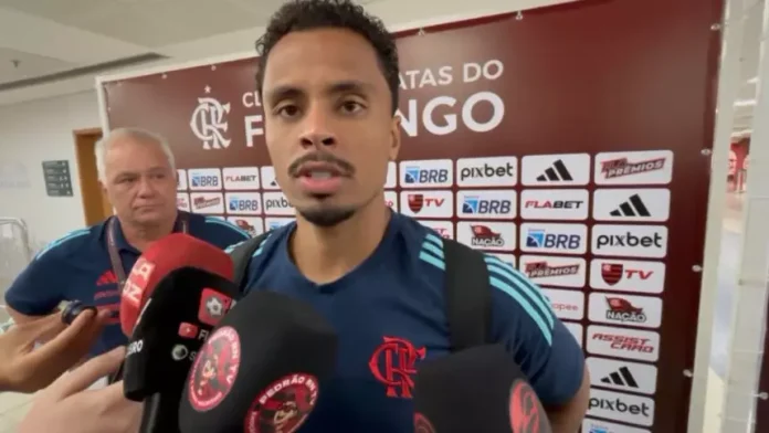 Allan em entrevista após jogo do Flamengo