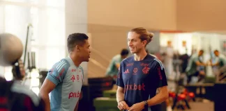 Filipe Luís técnico do Flamengo no Ninho do Urubu
