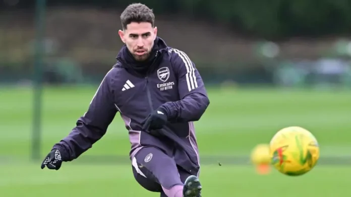 Jorginho em treino do Arsenal