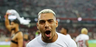 Matheuzinho no Flamengo em 2022