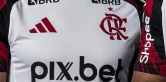 Camisa do Flamengo com o patrocínio da Pixbet